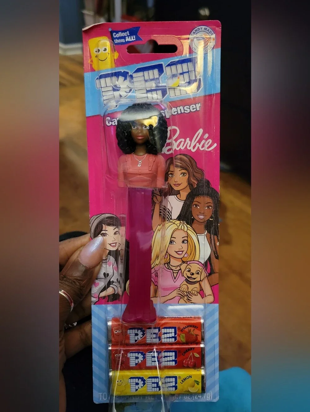 Barbie Pink Doll Head Candy Dispenser, New In Package